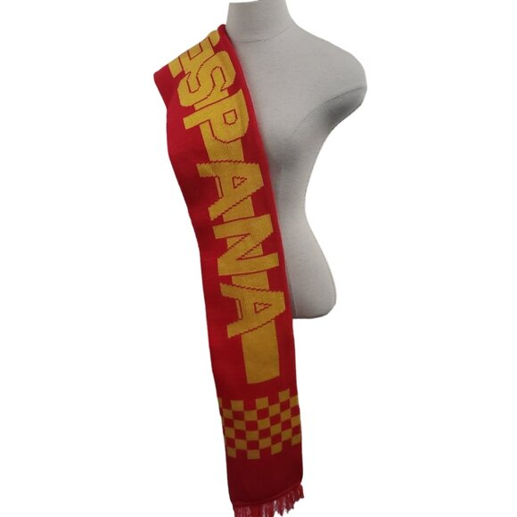 CT1767 Espana Winter Scarf Red and Yellow - Picture 1 of 2